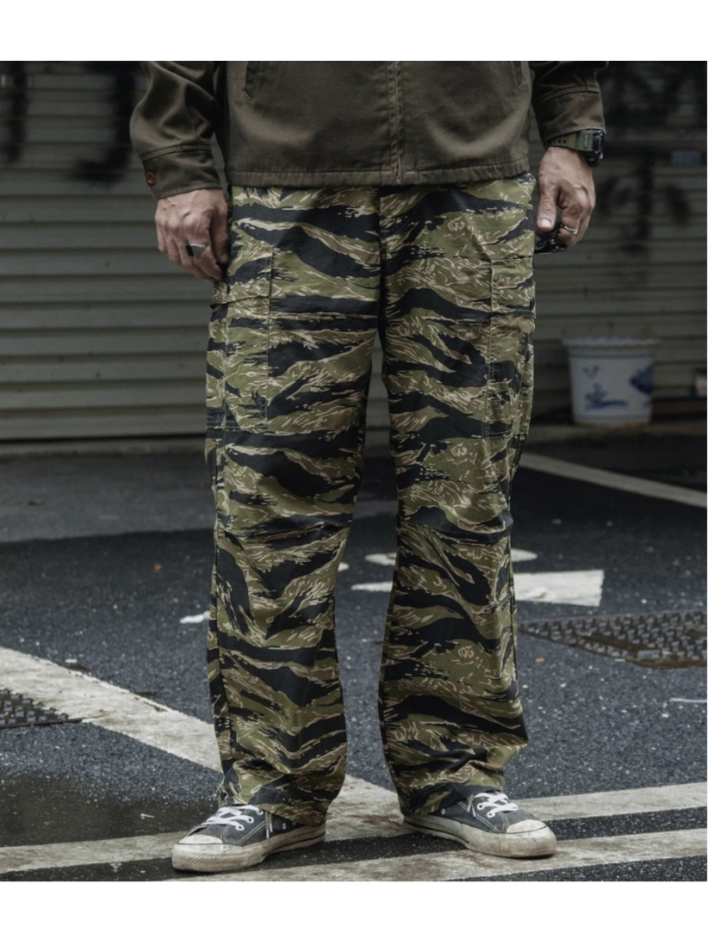 Tiger Stripe Camo Tropical Jungle Fatigue Pants XL